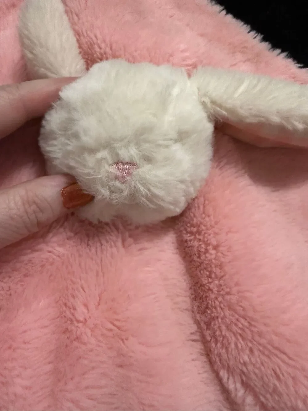 My First Easter Bunny MTY  Lovey Security Blanket Rattle Pink Baby Toy
